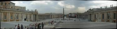 St Peters Square from Basilica entrance