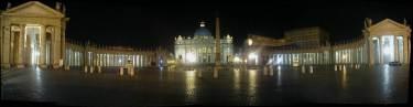 St Peters Square at night